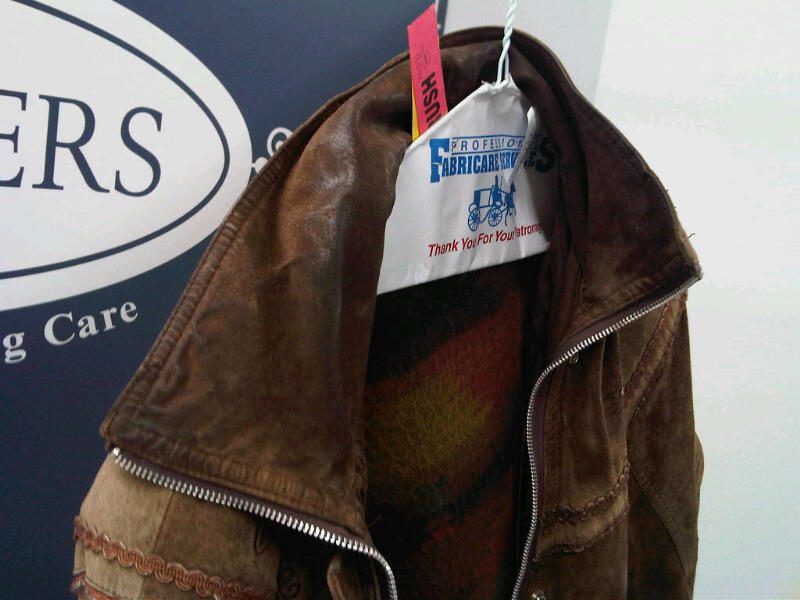 Suede and leather coats Parkers Dry Cleaning
