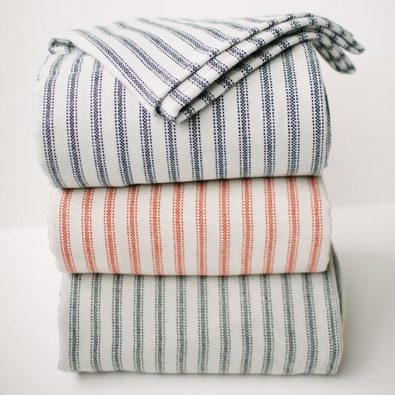 Ticking Stripe Throw Blanket