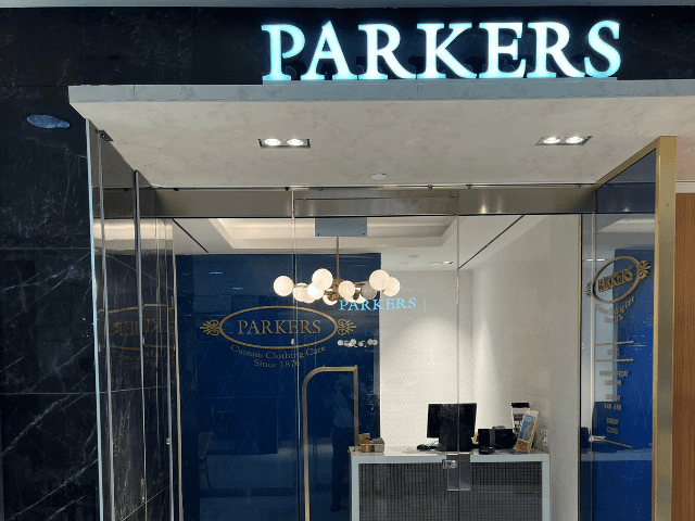 storefront shot of Parkers Bloor location